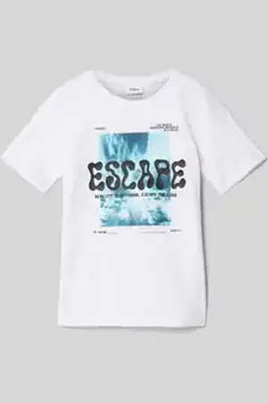 QS by s.Oliver Regular fit T-shirt met motiefprint