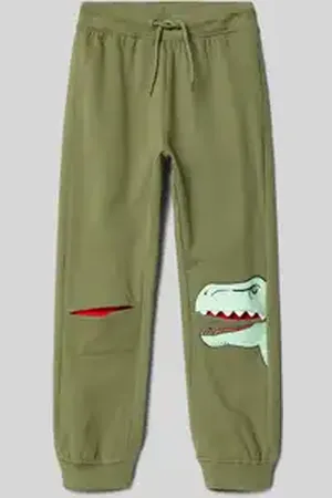 Blue Seven Relaxed fit sweatpants met motiefprint