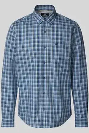 Lerros Regular fit vrijetijdsoverhemd met labelstitching