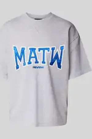 Review T-shirt met labelstitching