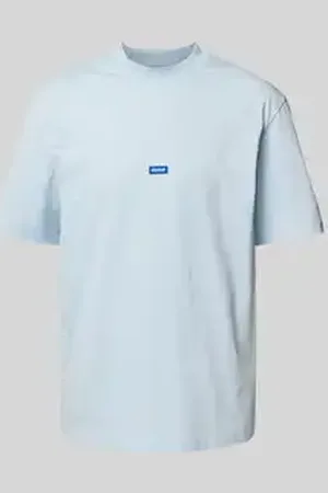 Hugo Blue T-shirt met labeldetail