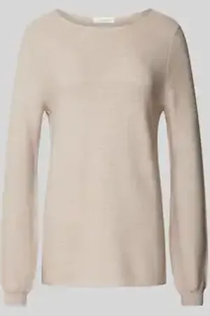Christian Berg Gebreide pullover met ballonmouwen