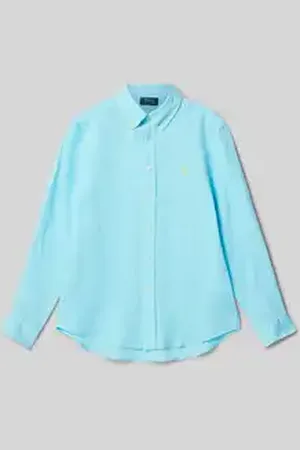 Ralph Lauren Regular fit linnen overhemd met button-downkraag