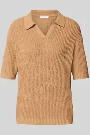 Christian Berg Gebreid shirt met V-hals