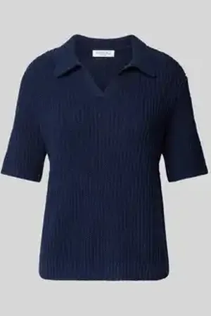 Christian Berg Gebreid shirt met V-hals