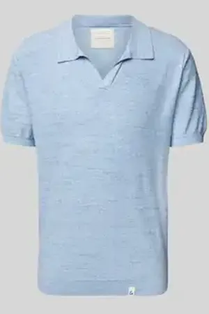 Colours & Sons Regular fit poloshirt met V-hals