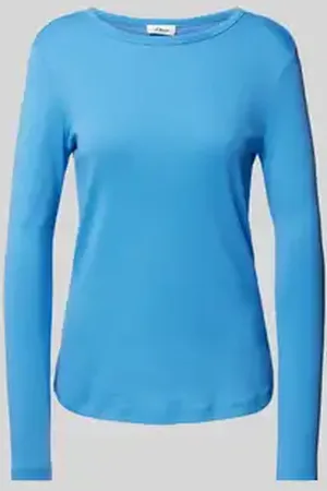QS by s.Oliver Regular fit shirt met lange mouwen van puur katoen