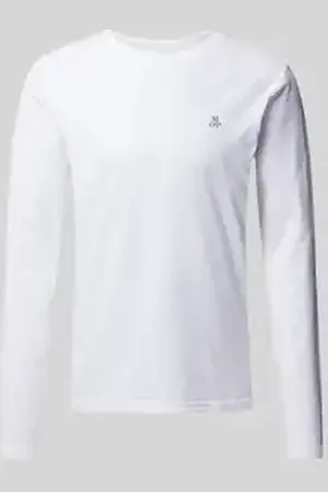 Marc O’ Polo Shirt met lange mouwen van katoen met labelprint
