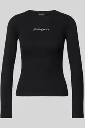 Guess Shirt met lange mouwen en labelstitching