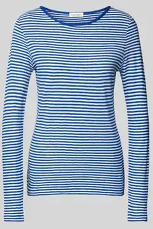 Marc O’ Polo Regular fit shirt met lange mouwen van puur katoen met streepmotief