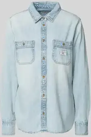 Guess Regular fit jeansblouse met opgestikte borstzakken
