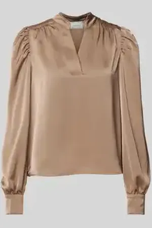 Neo Noir Regular fit blouse met V-hals, model 