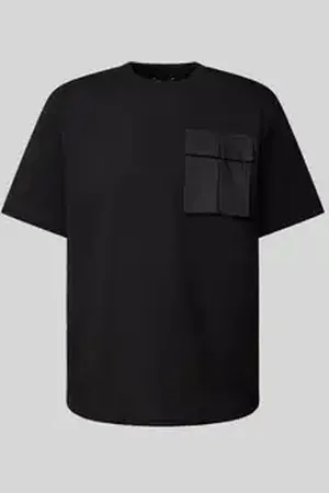 Antony Morato T-shirt met geribde ronde hals