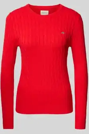 GANT Gebreide pullover met ribboorden