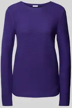 TOM TAILOR Regular fit gebreide pullover van puur katoen met rolboorden