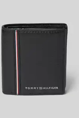 Tommy Hilfiger Leren portemonnee met labelprint