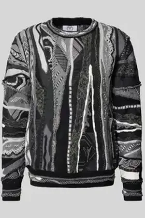 Carlo Colucci Gebreide pullover met ronde hals