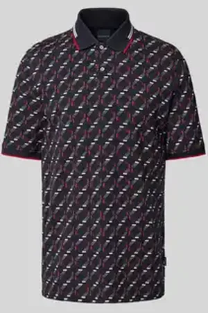 Bugatti Regular fit poloshirt met labeldetail