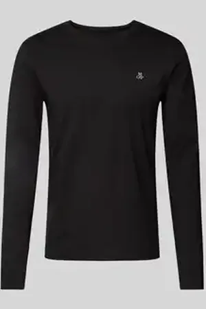 Marc O’ Polo Shirt met lange mouwen van katoen met labelprint
