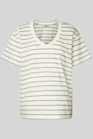 Mos Mosh T-shirt met V-hals, model 