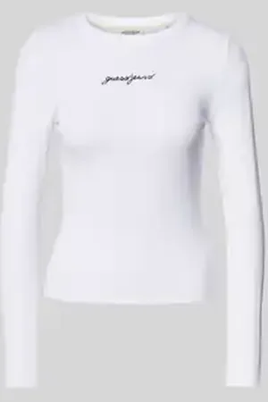Guess Shirt met lange mouwen en labelstitching