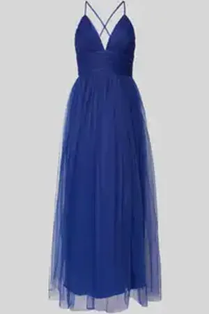 Lace & Beads Avondjurk met diepe V-hals