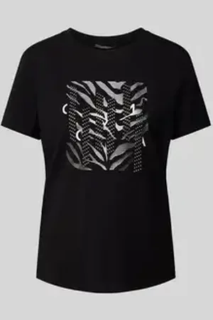 Comma, T-shirt met motiefprint