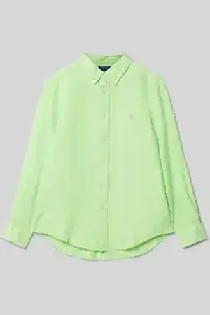 Ralph Lauren Regular fit linnen overhemd met button-downkraag