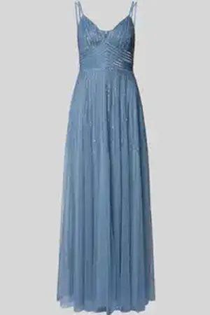 Lace & Beads Avondjurk met strass-steentjes
