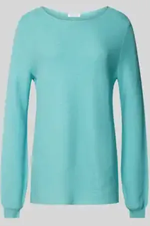Christian Berg Gebreide pullover met ballonmouwen