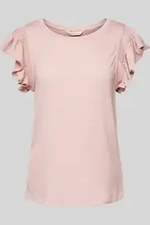 Apricot T-shirt met volants