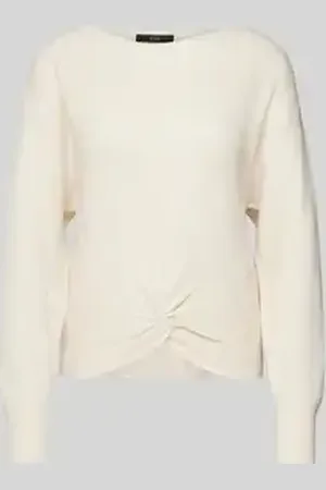 Oui Gebreide pullover met knoopdetail