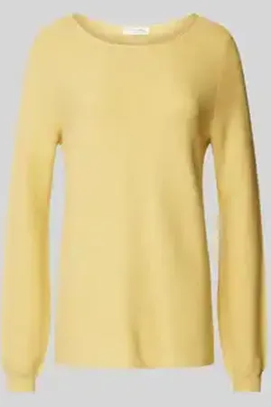 Christian Berg Gebreide pullover met ballonmouwen