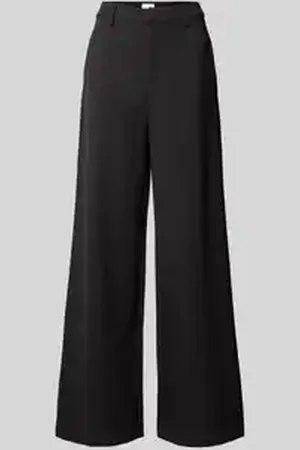 Calvin Klein Wide leg stoffen broek met steekzakken, model 