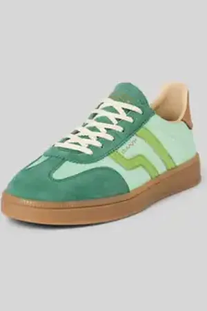 GANT Sneakers van leermix met labeldetail, model 