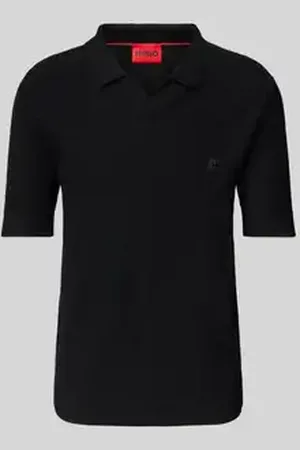 HUGO BOSS Regular fit poloshirt met labelbadge, model 