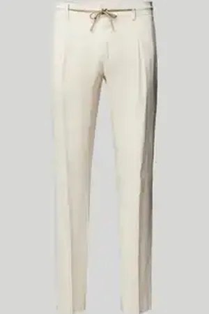 Manuel Ritz Regular fit linnen broek met elastische band