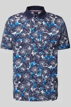 Daniel Hechter Regular fit poloshirt met labelprint