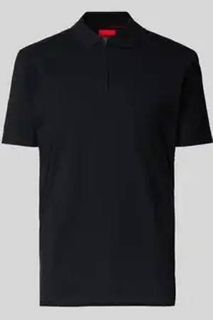 HUGO BOSS Regular fit poloshirt met labelpatch, model 