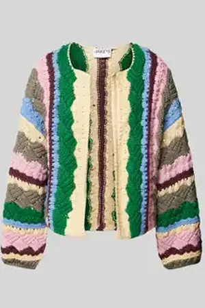 Jake*s Cardigan met ronde hals
