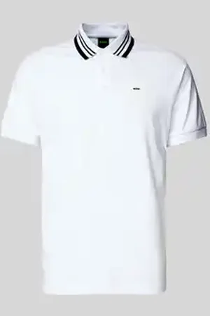 HUGO BOSS Regular fit poloshirt met labelbadge, model 