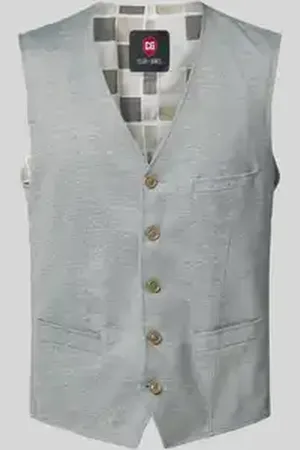 Club of Gents Gilet met strookzakken, model 