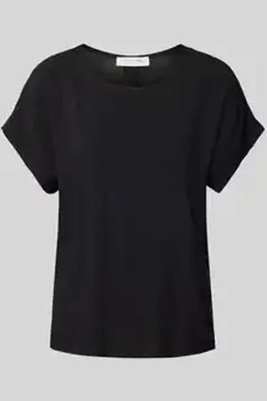Christian Berg Blouseshirt van viscose met ronde hals