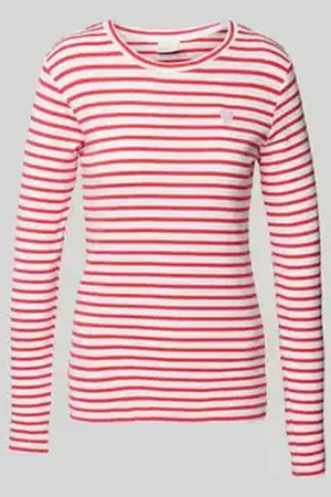 Kaffe Shirt met lange mouwen en motiefstitching, model 