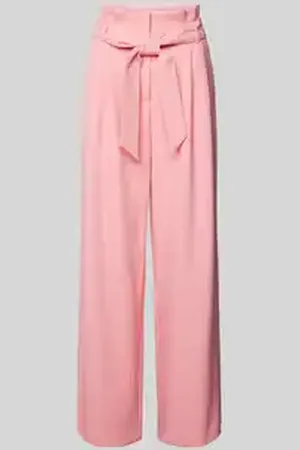 Marc Cain Wide leg stoffen broek met bandplooien