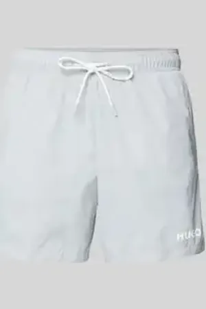 HUGO BOSS Relaxed fit zwembroek met labelprint, model 