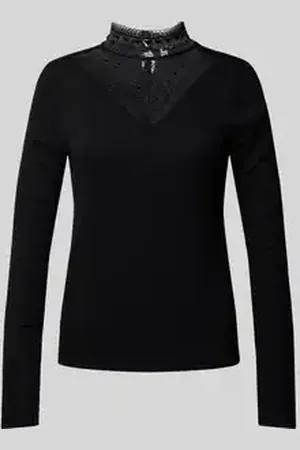 QS by s.Oliver Shirt met lange mouwen en opstaande kraag