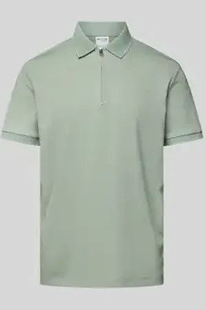 SELECTED Poloshirt met korte ritssluiting