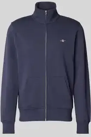 GANT Regular fit sweatjack met labelstitching