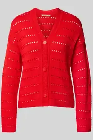 Smith and Soul Gebreide cardigan met ajourpatroon